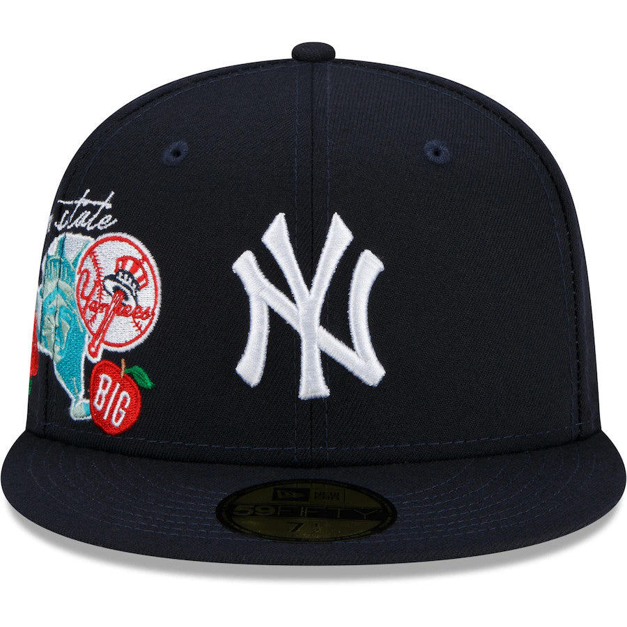 CLUSTER DE LA CIUDAD DE LOS YANKEES DE NUEVA YORK 59FIFTY EQUIPADO