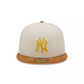 NEW YORK YANKEES CORD VISOR 59FIFTY FITTED HAT (CORDUROY BRIM)