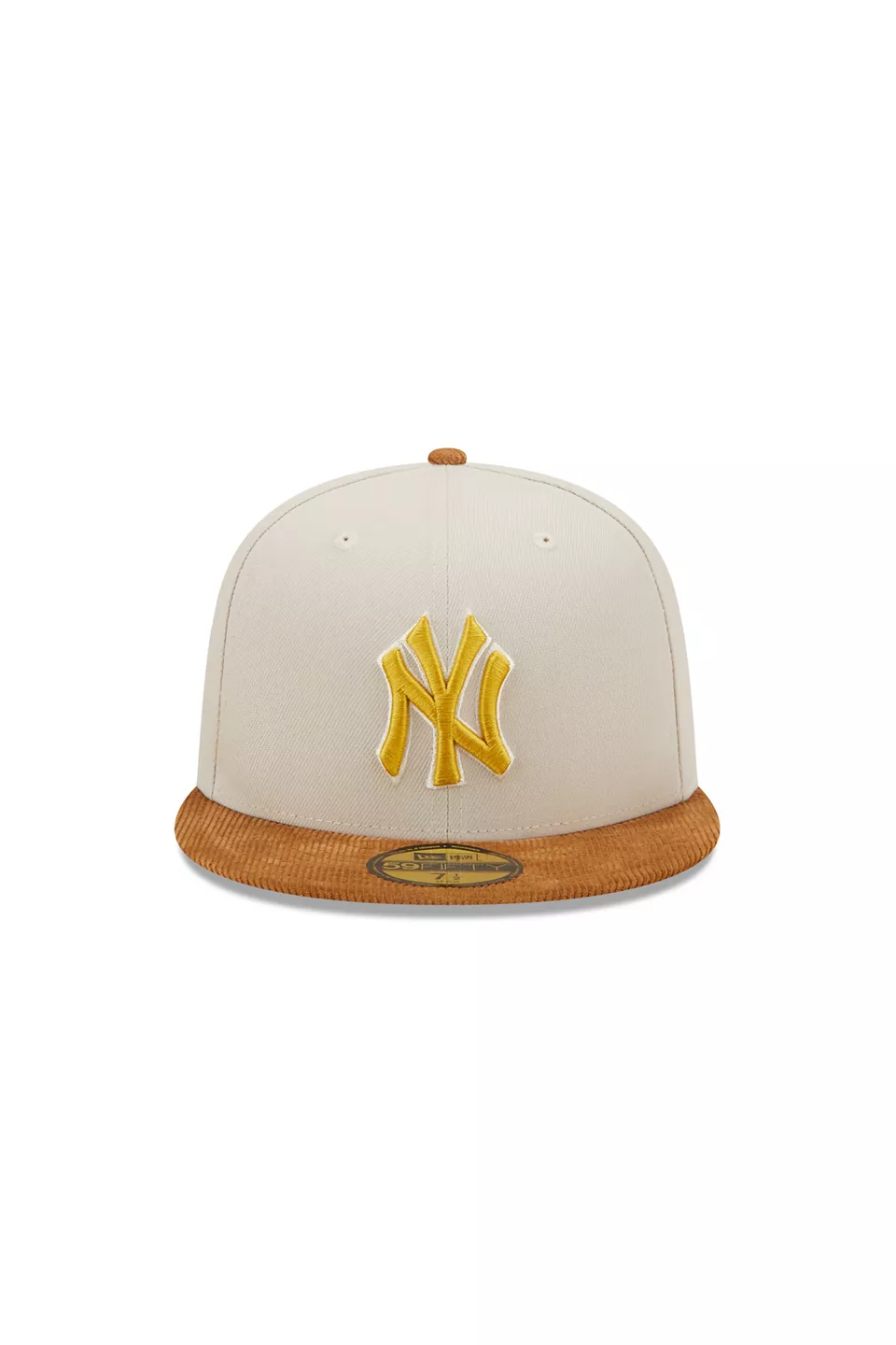 NEW YORK YANKEES CORD VISOR 59FIFTY FITTED HAT (CORDUROY BRIM)