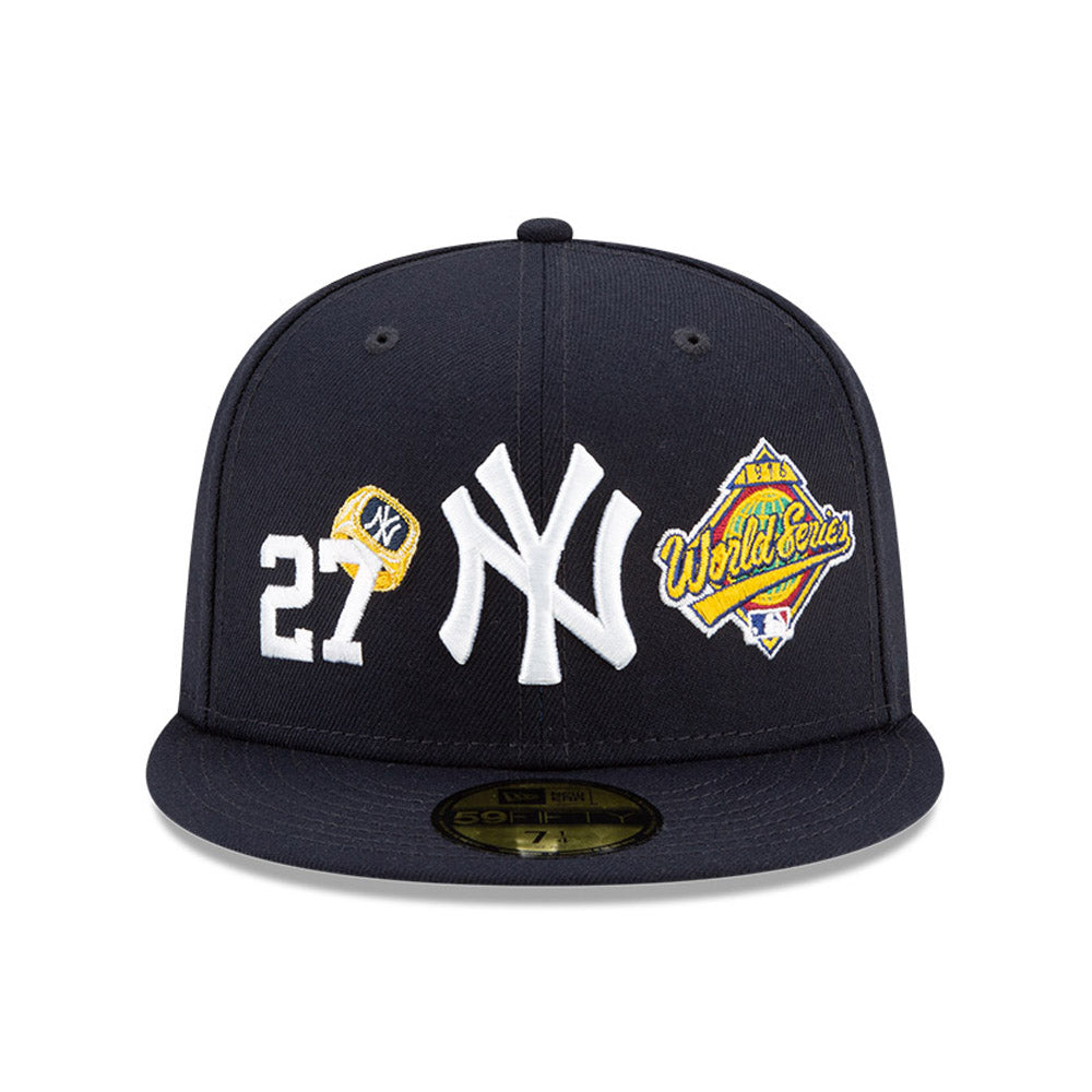 LOS YANKEES DE NUEVA YORK CUENTAN LOS ANILLOS 59FIFTY EQUIPADO