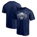 NEW YORK YANKEES HOMETOWN LOGO PINSTRIPES TEE