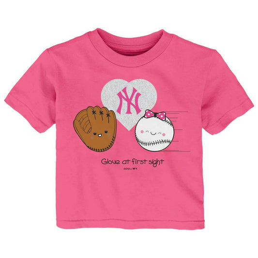 CAMISETA INFANTIL I GLOVE YOU DE LOS YANKEES DE NUEVA YORK