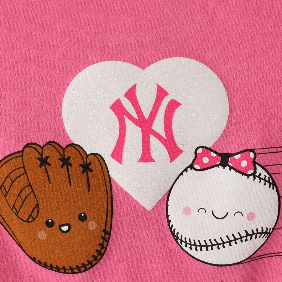 CAMISETA INFANTIL I GLOVE YOU DE LOS YANKEES DE NUEVA YORK