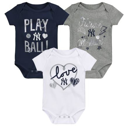 NEW YORK YANKEES INFANT RUNTASTIC 3 PACK SET