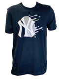 NEW YORK YANKEES LOGO SPLATTER T-SHIRT
