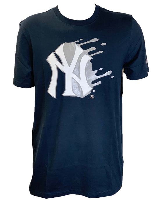 NEW YORK YANKEES LOGO SPLATTER T-SHIRT