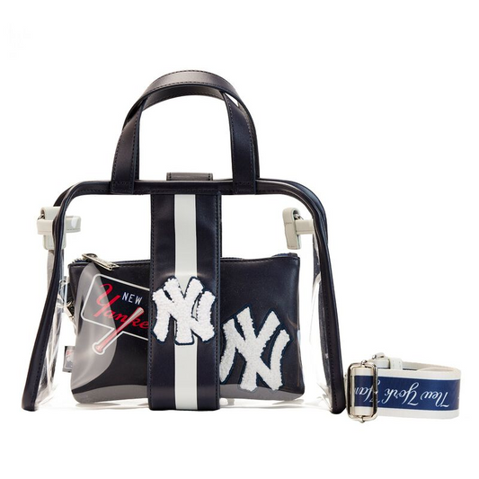NEW YORK YANKEES LOUNGEFLY STADIUM CROSSBODY BAG WITH POUCH