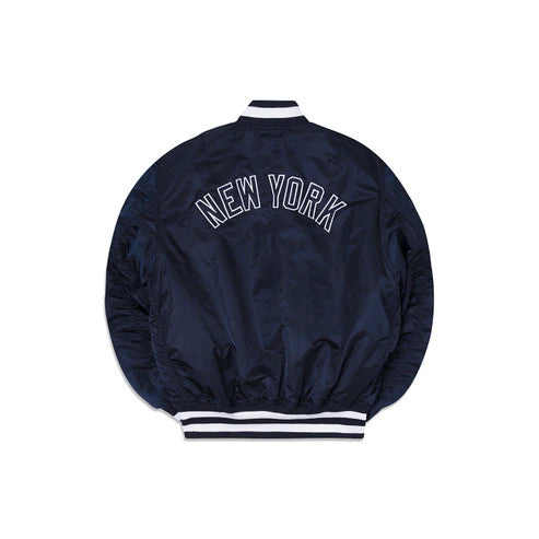 NEW YORK YANKEES MEN'S ALPHA INDUSTRIES REVERSIBLE BOMBER JACKET