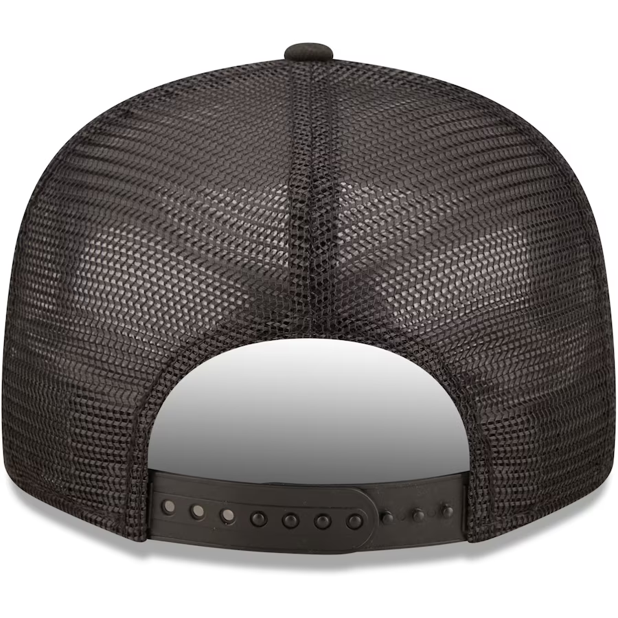 NEW YORK YANKEES MEN'S CLASSIC TRUCKER 9FIFTY SNAPBACK-BLACK ON BLACK
