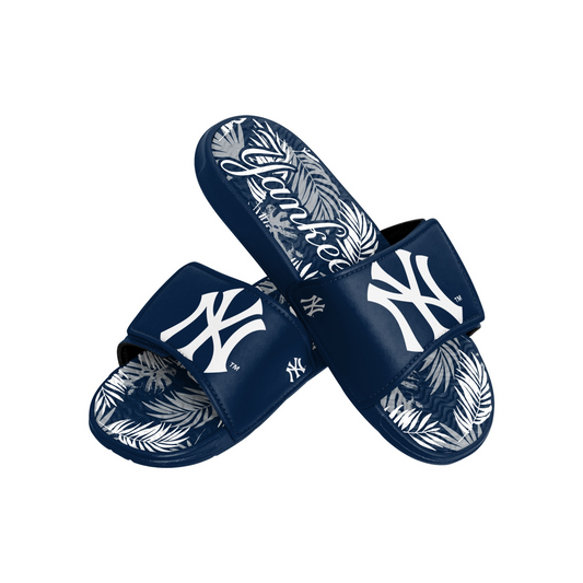 NEW YORK YANKEES MEN'S FLORAL GEL SLIDES