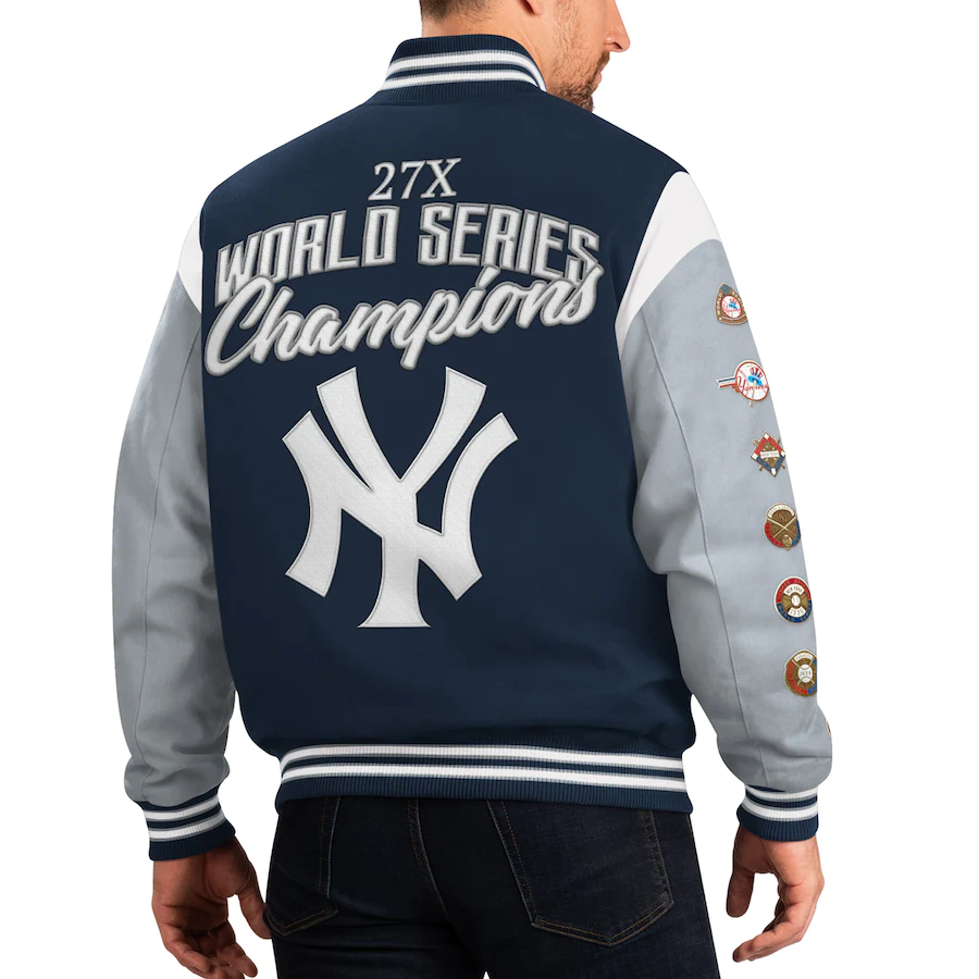 Men’s Yankees Blue Bomber Jacket