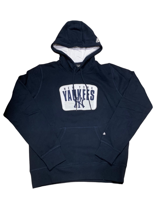 NEW YORK YANKEES MEN'S TRUCKER PATCH NEW ERA HOODIE SWEATSHIRT