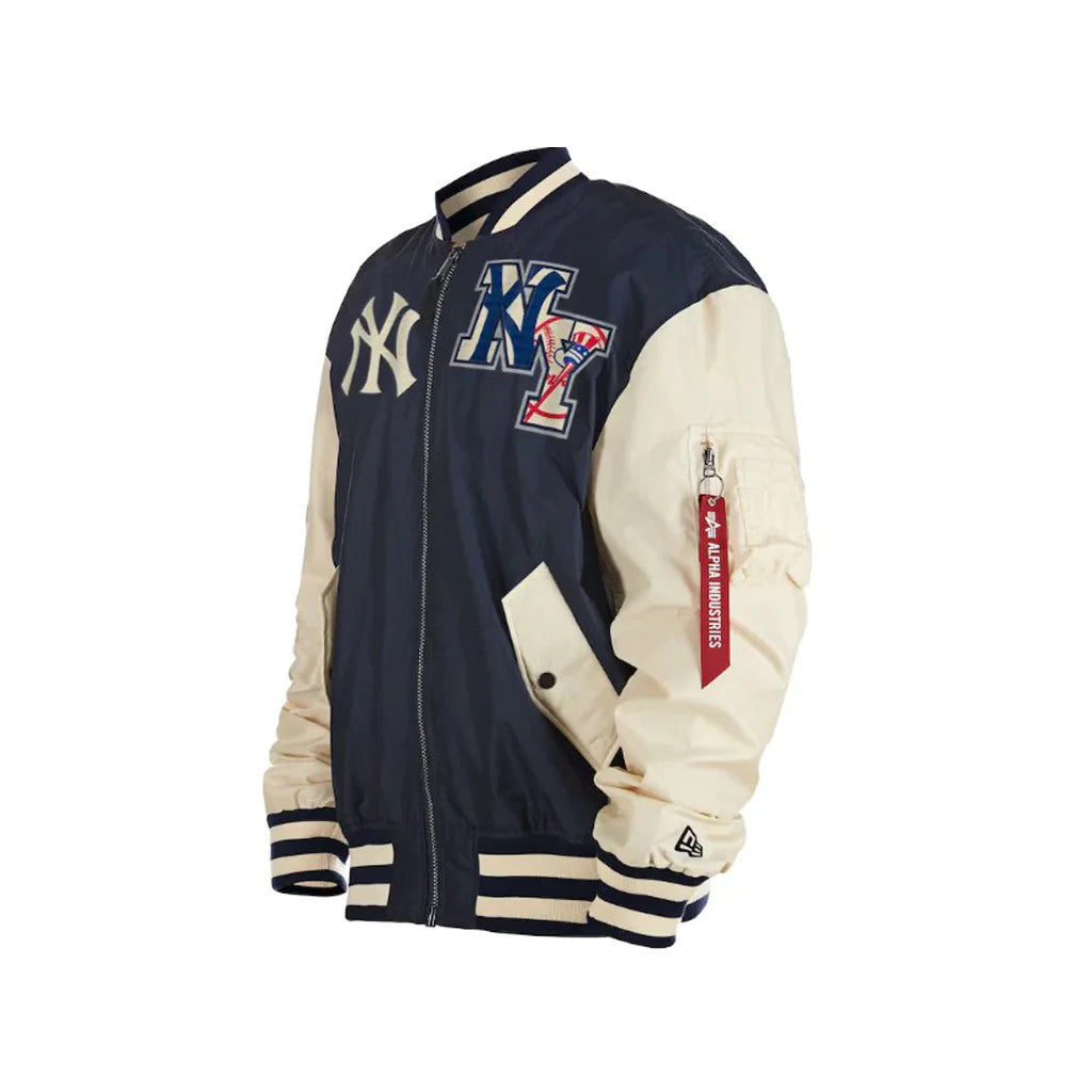 NEW YORK YANKEES NEW ERA ALPHA INDUSTRIES TEAM REVERSIBLE BOMBER JACKET