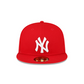 SOMBRERO AJUSTADO 59FIFTY DE NEW YORK YANKEES SIDEPATCH 2008 ALL-STAR GAME - ROJO