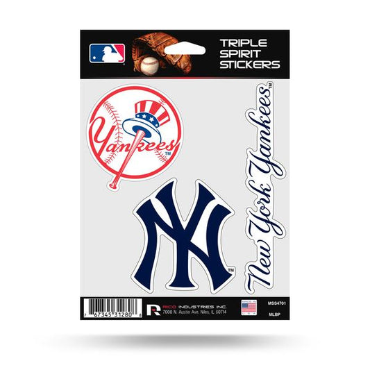 NEW YORK YANKEES TRIPLE SPIRIT DECAL