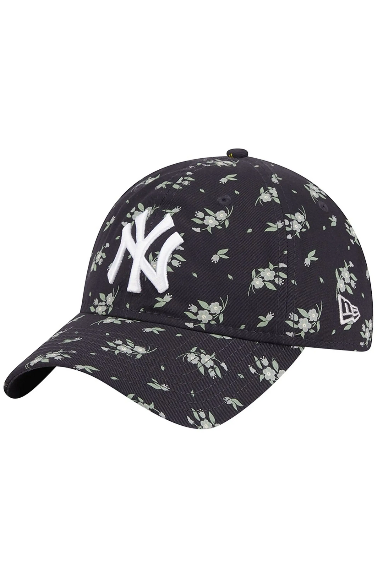 NEW YORK YANKEES WOMEN'S BLOOM 9TWENTY ADJUSTABLE HAT - NAVY