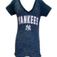 NEW YORK YANKEES WOMEN'S FOIL BORDER NAME TEE