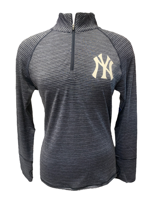 NEW YORK YANKEES WOMEN'S MULTI STRIPE RAGLAN SWEATSHIRT