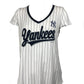 NEW YORK YANKEES WOMEN'S PINSTRIPE T-SHIRT