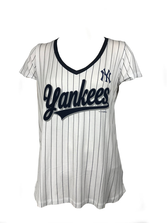 NEW YORK YANKEES WOMEN'S PINSTRIPE T-SHIRT