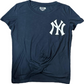 CAMISETA MUJER NEW YORK YANKEES ESTAMPADO NUDO FRONTAL