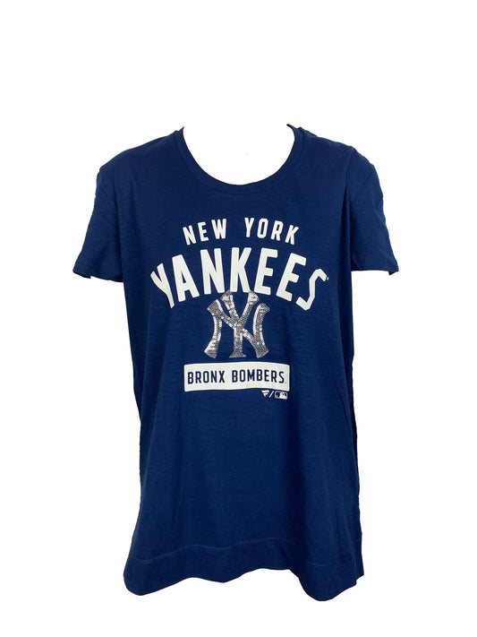 NEW YORK YANKEES WOMEN'S TEAM SHIMMER T-SHIRT