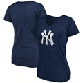CAMISETA DE MUJER CON LOGOTIPO DESGASTADO DE LOS NEW YORK YANKEES