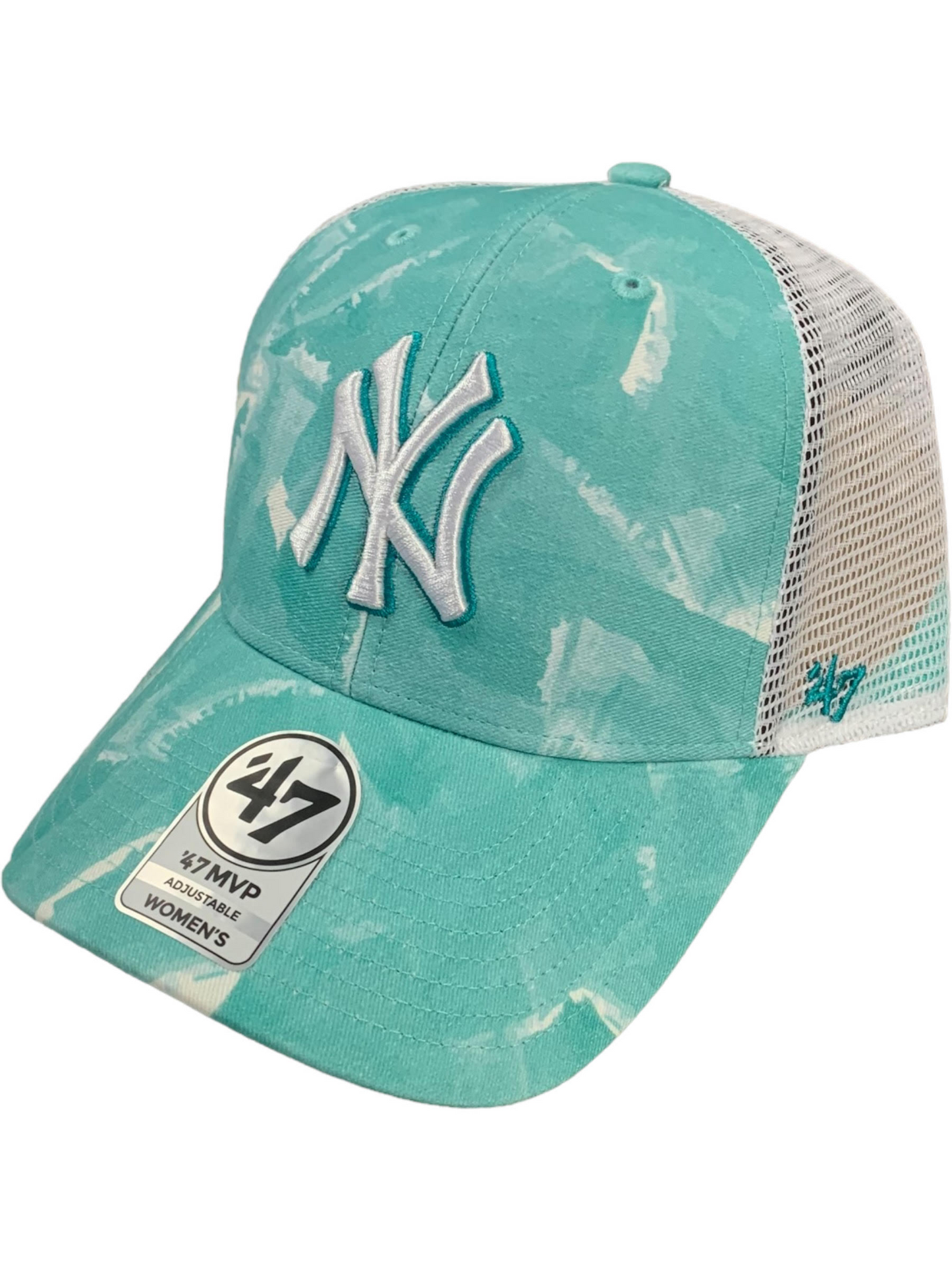 CAMIONETA MUJER 47 BRAND MVP DE LOS NEW YORK YANKEES - AZUL TIFFANY