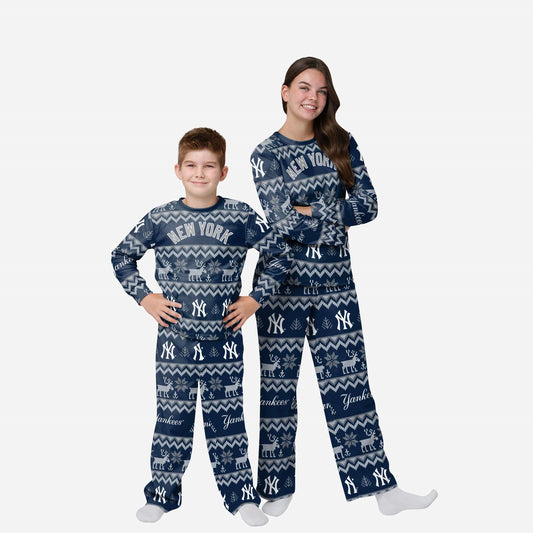 NEW YORK YANKEES YOUTH ALL OVER PRINT PAJAMAS
