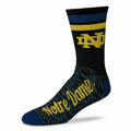 NOTRE DAME FIGHTING IRISH BLACK SCRIPT SOCKS