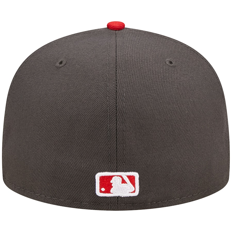 OAKLAND ATHLETICS 2-TONE COLOR PACK 59FIFTY FITTED HAT - CHARCOAL/ RED
