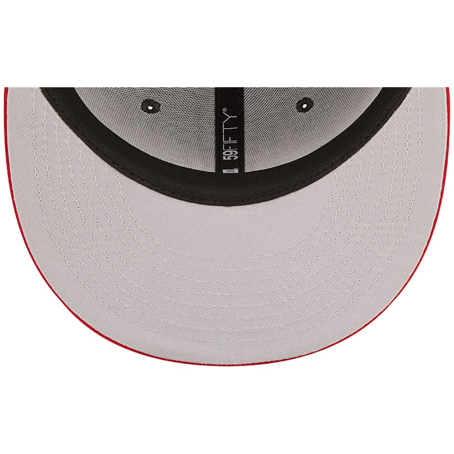 OAKLAND ATHLETICS 2-TONE COLOR PACK 59FIFTY FITTED HAT - CHARCOAL/ RED