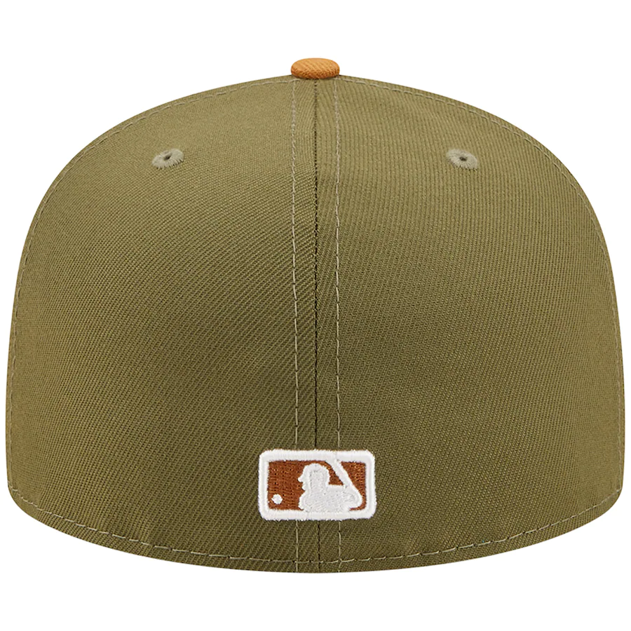 Oakland Athletics 2-Tone Color Pack 59FIFTY Fitted - Olive/ Brown NOVLBZ / 7 1/4