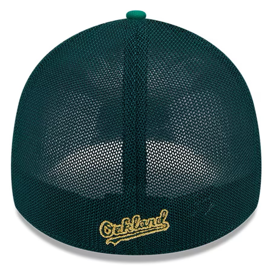 ATLETISMO DE OAKLAND 2023 ST. GORRA DE AJUSTE FLEXIBLE 39THIRTY DEL DÍA DE PATRICIO