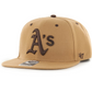 OAKLAND ATHLETICS 47' BRAND CAPTAIN ADJUSTABLE SNAPBACK HAT - CAMEL