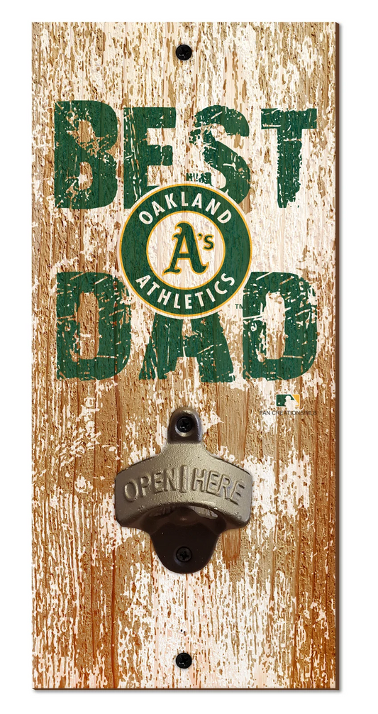 OAKLAND A'S BEST DAD BOTTLE OPENER