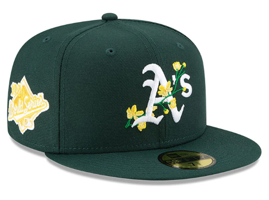 OAKLAND ATHLETICS BLOOM SIDEPATCH 59FIFTY FITTED HAT
