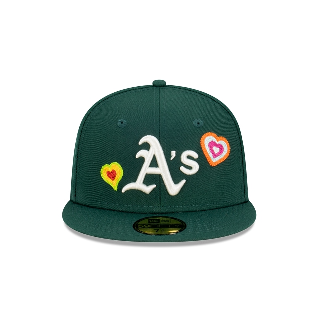 GORRA AJUSTADA 59FIFTY CORAZÓN DE PUNTO DE CADENA OAKLAND ATHLETICS