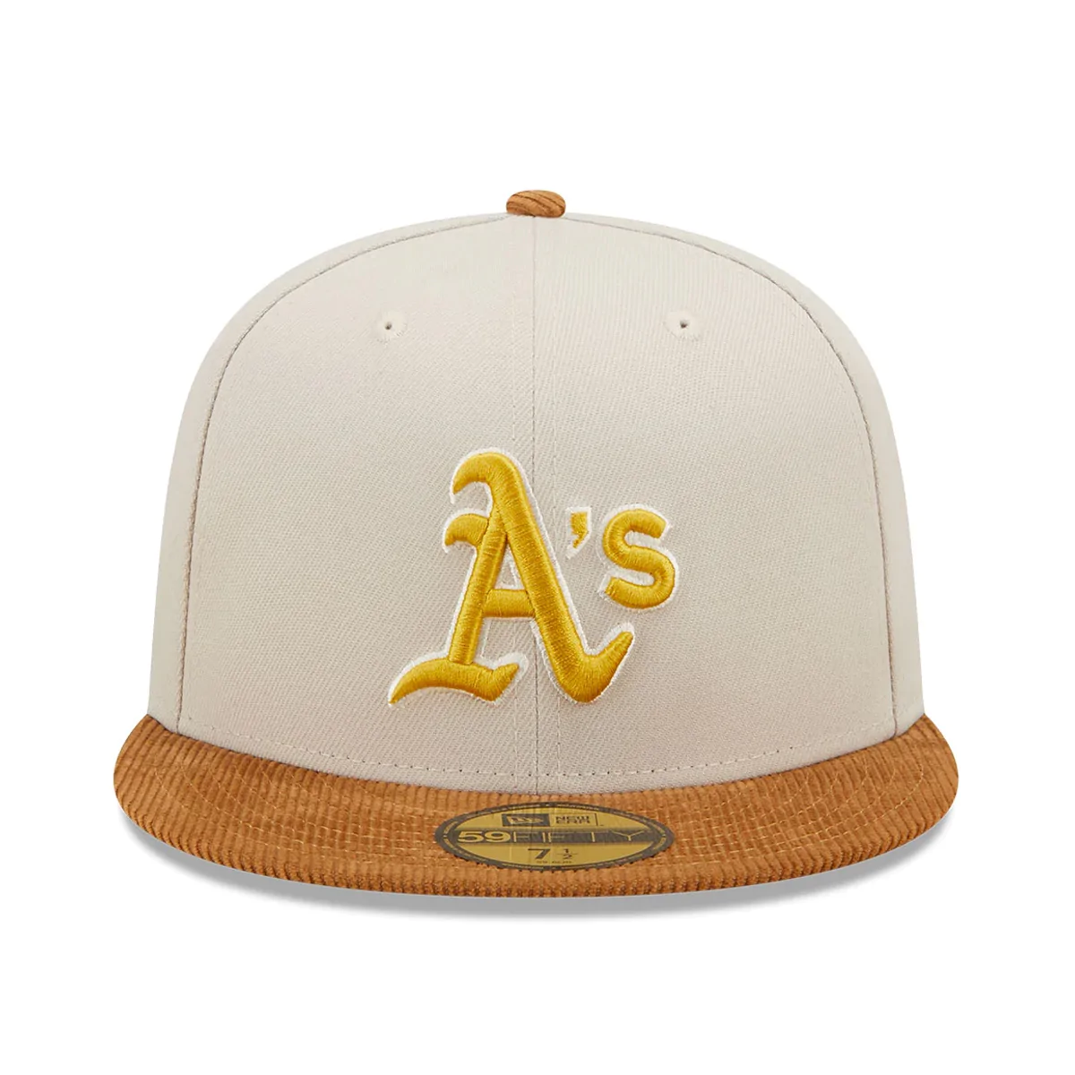 OAKLAND ATHLETICS CORD VISOR 59FIFTY FITTED HAT (CORDUROY BRIM)