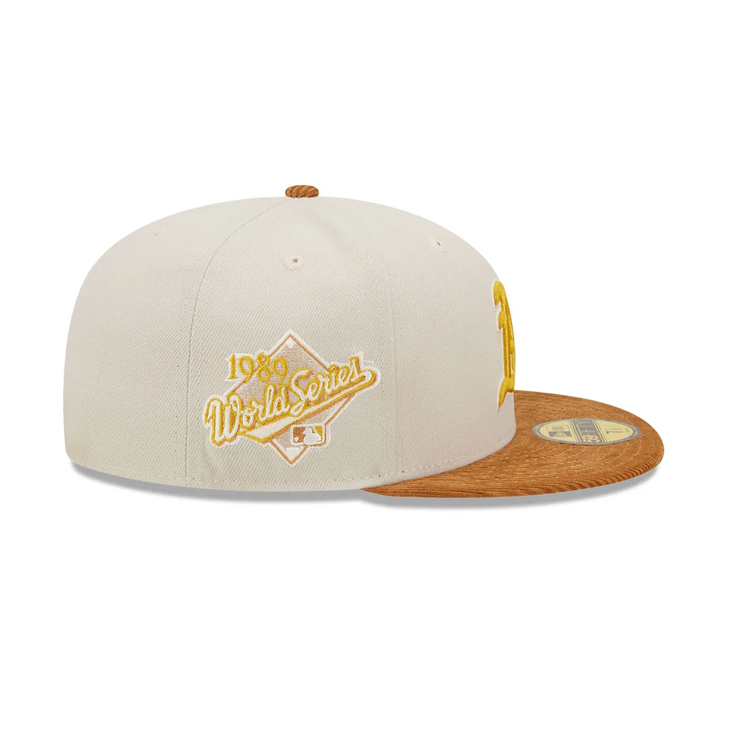 GORRA OAKLAND ATHLETICS CORD VISOR 59FIFTY (ALA DE PANA)
