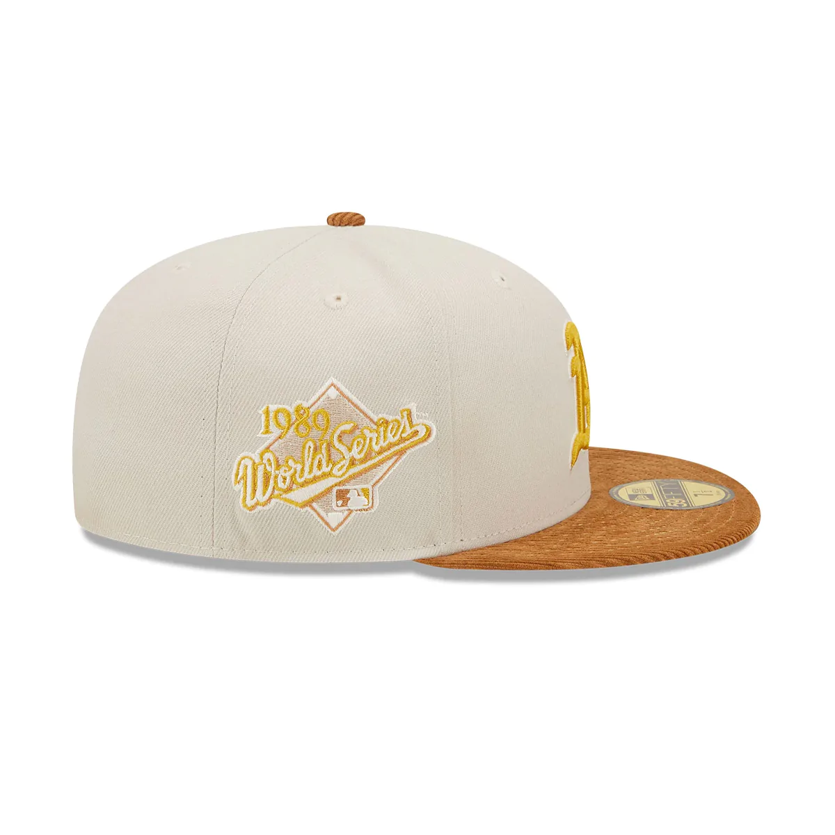 OAKLAND ATHLETICS CORD VISOR 59FIFTY FITTED HAT (CORDUROY BRIM)