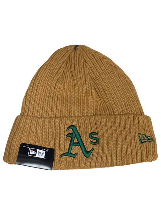 OAKLAND ATHLETICS CORE CLASSIC KNIT BEANIE - TAN