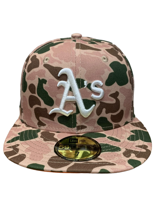 OAKLAND ATHLETICS DUCK CAMO 59FIFTY FITTED HAT