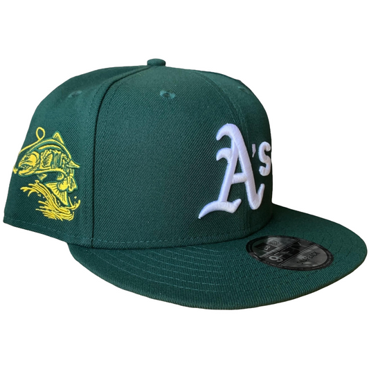 OAKLAND ATHLETICS FISH SIDE PATCH 9FIFTY SNAPBACK HAT