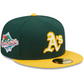 OAKLAND ATHLETICS LETTERMAN 59FIFTY FITTED HAT - GREEN/GOLD