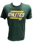 OAKLAND ATHLETICS MEN'S FADE IN NAME T-SHIRT - GREEN