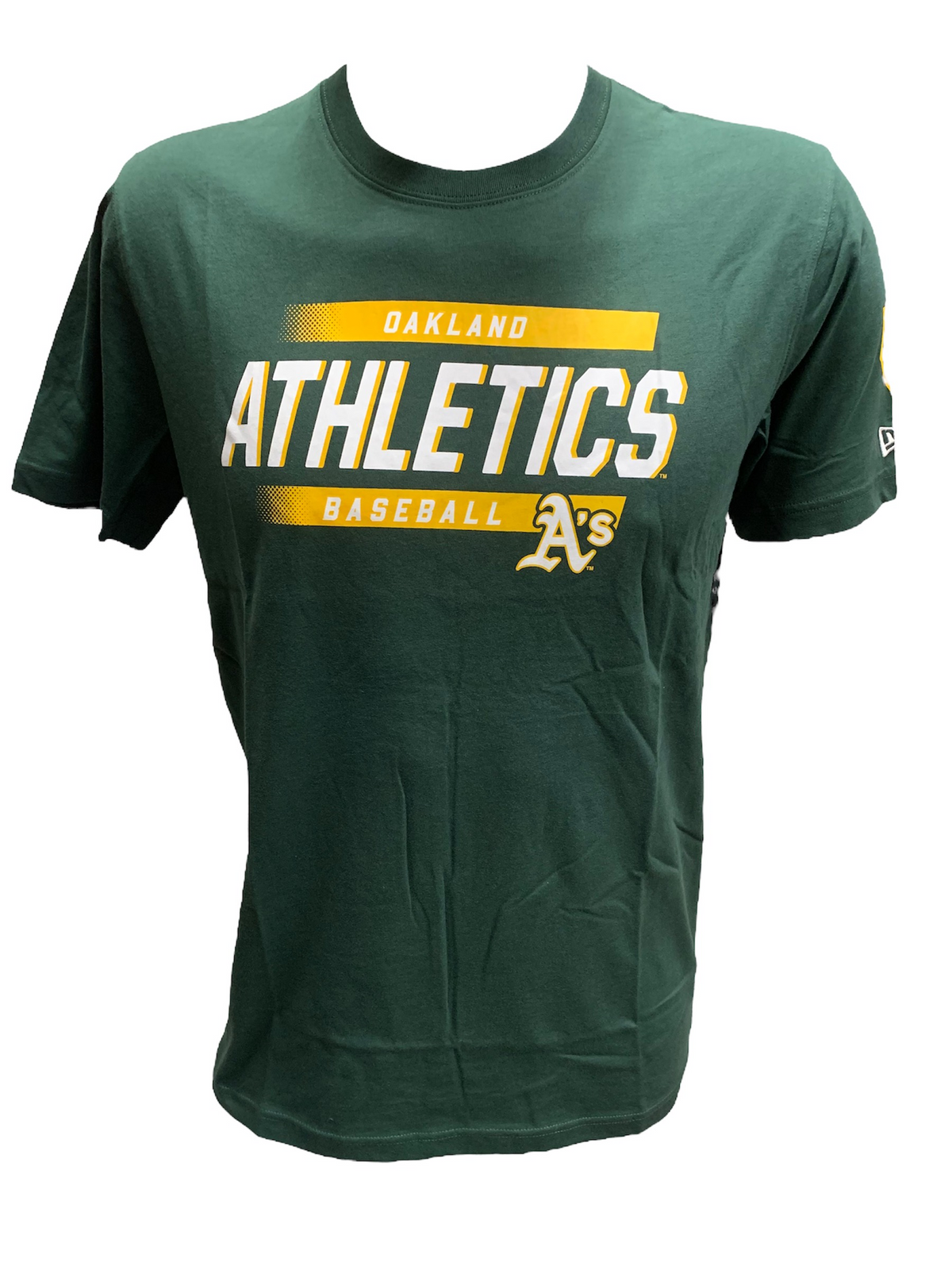 OAKLAND ATHLETICS MEN'S FADE IN NAME T-SHIRT - GREEN