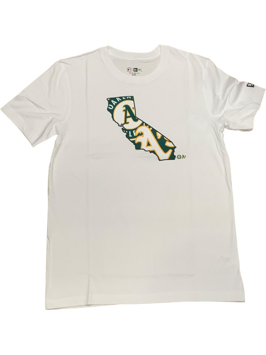 OAKLAND A'S MEN'S LOGO IN STATE TEE