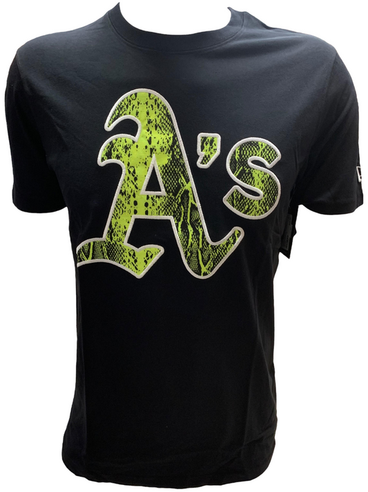 OAKLAND A'S MEN'S SUMMER POP SNAKESKIN T-SHIRT