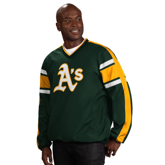 CHAQUETA CORTAVIENTOS SWING ROUTE PARA HOMBRE OAKLAND ATHLETICS